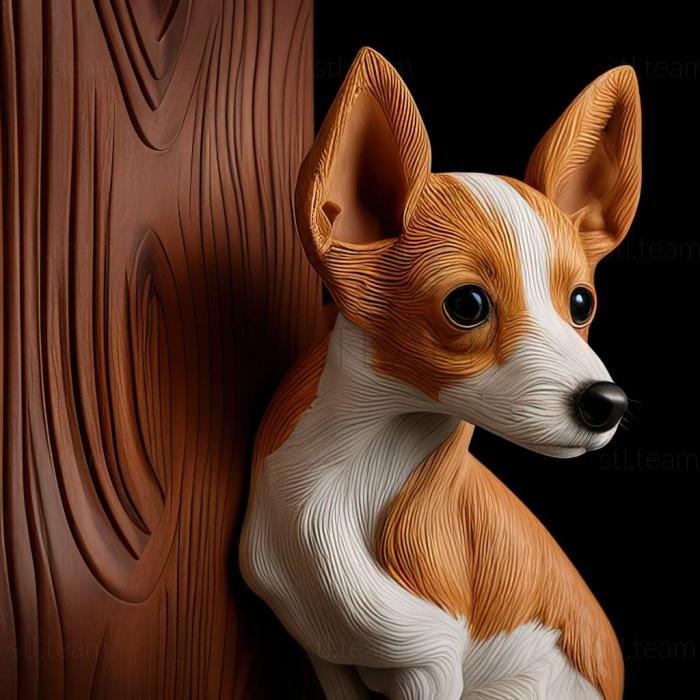3D model Toy Fox Terrier dog (STL)